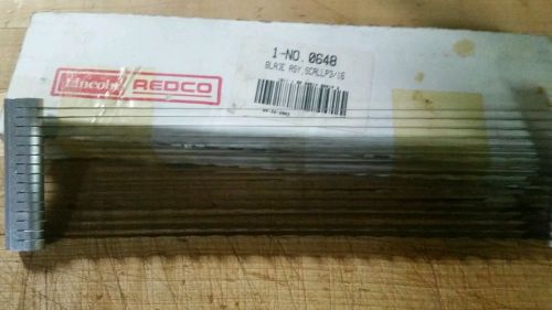 Lincoln redco 3/16 0648 blade asy, scalp 3/16 15 BLADES