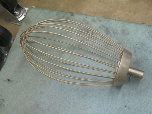 Hobart commercial mixer stainless steel wire wisk mixer 9&#034; x 19 1/2&#034;