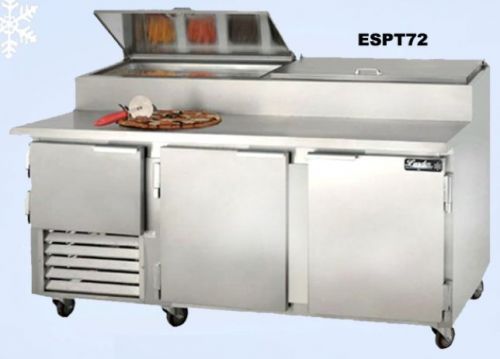 Brand new! leader espt72 - 72&#034; pizza prep table marble top for sale
