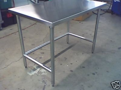 Stainless steel work table                          nsf for sale