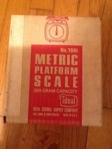 Ideal Metric Platform Scale 500 Gram Used In Box