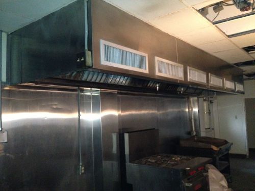 191&#034; Commercial Exhaust Hood with Fire Suppression System