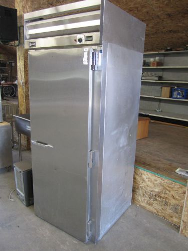 Randell heated roll in one door one section holds pan rack cart for sale