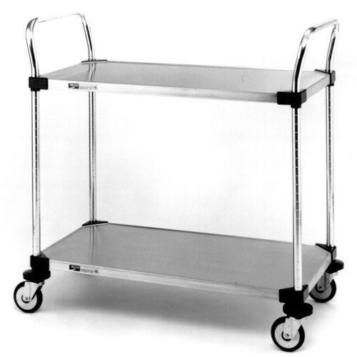 Intermetro two-shelf stainless steel utility cart for sale