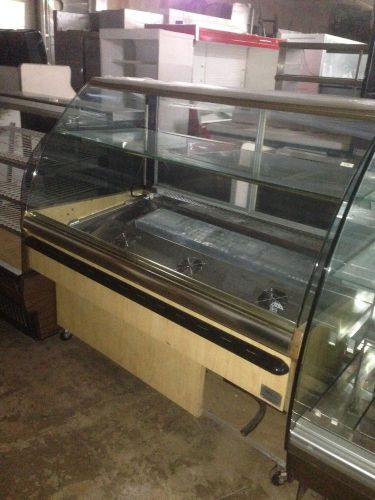 Bakery Display Case With Curved Glass Refrigerated