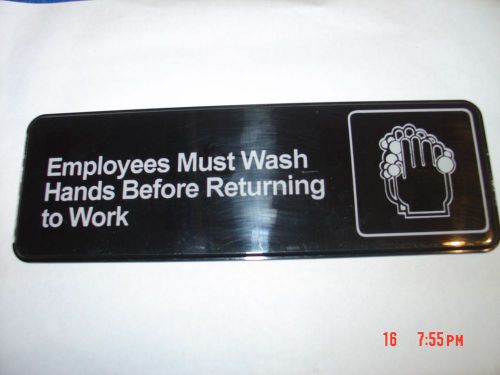 Restaurant Bathroom/Sink Sign - Employee Must Wash Hand Sign