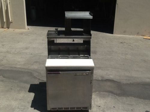 Beverage air sur-27 sandwich table, used, dbl overshelf, works gr8!!! for sale