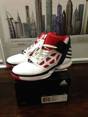 Adidas adiZero Derrick Rose 2 Size 6 RUNWHT/RED/BLACK1