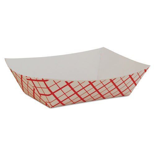 SCT Paper Food Baskets  Red/White Checkerboard  1/2 lb Capacity - Includes four