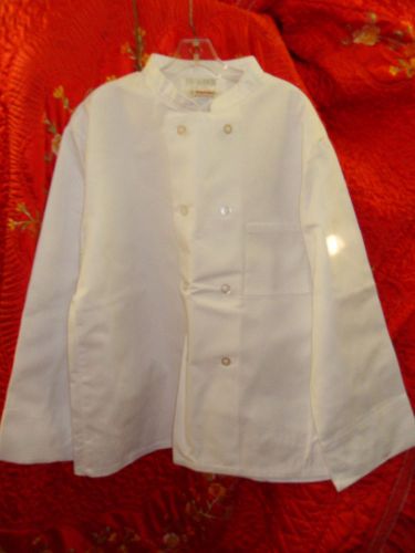 (6)TEXTILES Men CHEF COAT Sz X LARGE White  Jacket