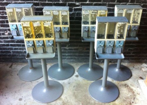 (6) vendstar 3000 bulk candy vending machines ~ pre-owned for sale
