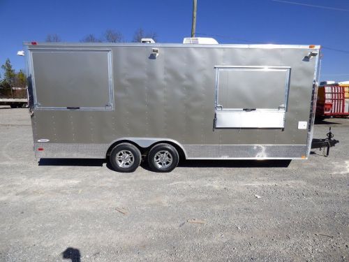 Concession Trailer 8.5&#039;x20&#039; Silver - Vending Event Food Catering