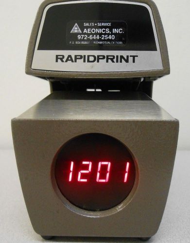 BIDWELL INDUSTRIAL GROUP TIMECLOCK RAPIDPRINT ARL-E W/ KEY