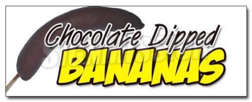 12&#034; chocolate bananas decal sticker dipped frozen ice cream on a stick banana for sale