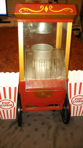 Hot Popcorn Maker Retro Nostalgia Restaurant Movietime Vintage Kettle Machine
