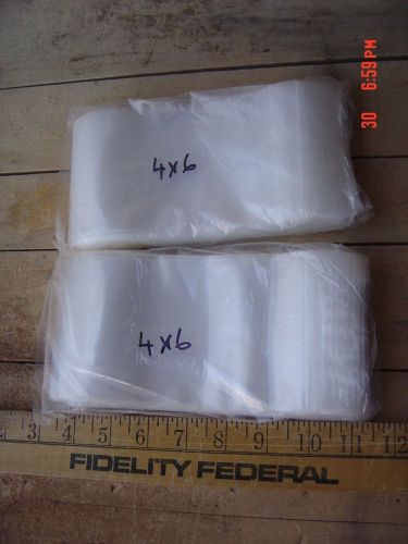 200 ldpe 4x6 clear zip lock plastic bags ziplock for sale