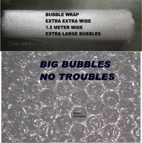 New heavy duty double sided    bubble wrap large bubbles 1.5 meter w~3 m long for sale