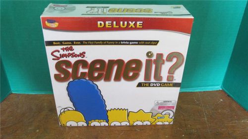 NEW THE SIMPSONS SCENE IT DELUXE DVD TRIVIA CARD BOARD GAME 2-4 PLAYERS