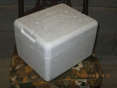Insulated Styrofoam Cooler Shipping Container 10-10-10 + 1 ICE PACK PERMA COOL