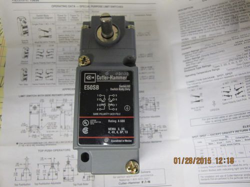 Cutler Hammer E50BR1 Rotary Limit Switch Ser A2 (E50DR1 E50SB E50RB) NIB