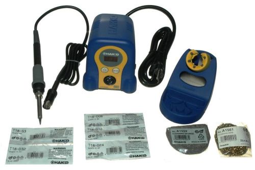 Fx888d-23by hakko soldering station with t18-s3/d32/d24/d12/d08 tips new [pz3] for sale