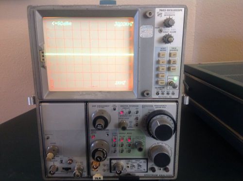Tektronix 7603 Oscilloscope, 7L5 Spectrum Analyzer, Option 25 Tracking Generator
