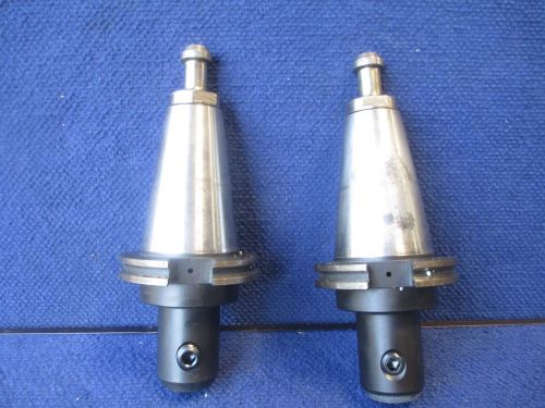 #T31 Lot of 2 Richmill #100 CAT 50 Collect Chuck CNC Flange Tool Holder