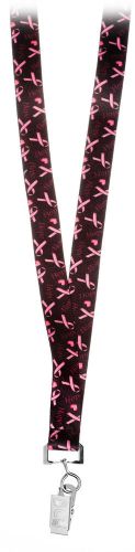 Prestige medical printed lanyard hope pink ribbon set of 3 for sale