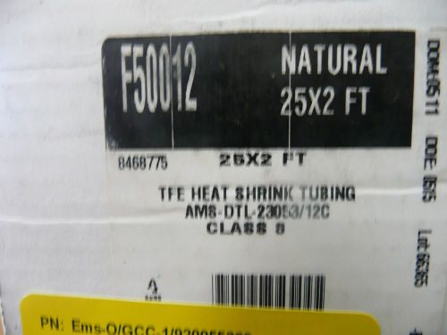 Alpha/FIT F50012-NAT-25X2   Heat shrink tubing. Natural 3/16&#034;   12pcs  4&#039;  48Ft