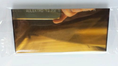 AULEKTRO / Teal-Aqua color GOLD MIRROR GLASS WELDING LENS  shade #12