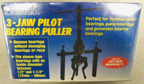 Pittsburgh 3-Jaw Pilot Bearing Puller Lifetime warranty Item #04876