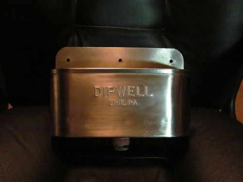 Dipwell 10&#034; Inch Ice Cream Dipper Well Sink Stainless Steel WITH COPPER PIPE