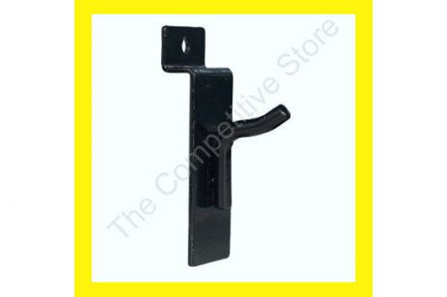 1&#034; Slatwall Hooks  For Slat Panel Display - 100 Pcs Black Color