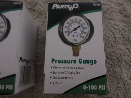 PARTS 2 O, pressure gauge, 3 buying as 1 lot. 0 through 100 pounds.