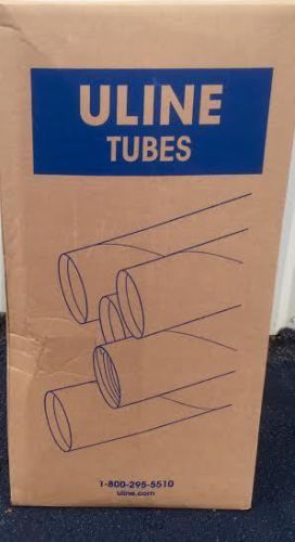 NEW 25 ULINE Tubes Kraft Mailing Tubes 3&#034; x 24&#034; w/ End Cap Plugs FREE SHIPPING