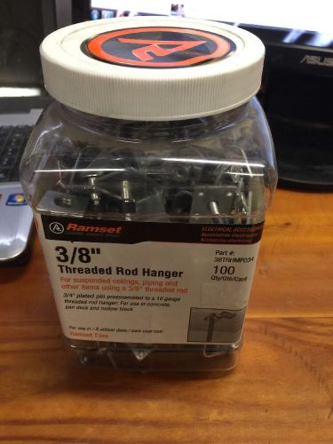 100 peices ramset 3/8&#034; threaded rod hanger t3ss concrete 38trhmp034 for sale