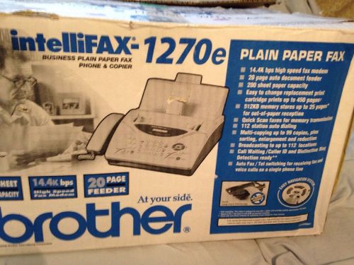 Brother Fax 1270e Intellifax Business Plain Paper Fax Phone Copier
