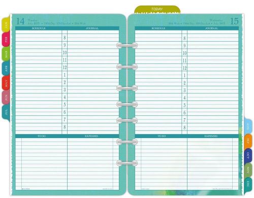 Day-Timer Flavia Desk-Size Daily Planner Refill 2015, 5.5 x 8.5  (09451)