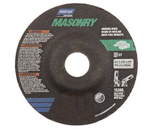 Box/25 Norton Masonry/Concrete/Brick 4-1/2&#034; x 1/4&#034; x 7/8&#034;  Wheel T27 66252843600