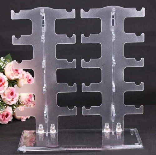 Clear acrylic 10 pairs sunglasses glasses show rack counter display stand holder for sale