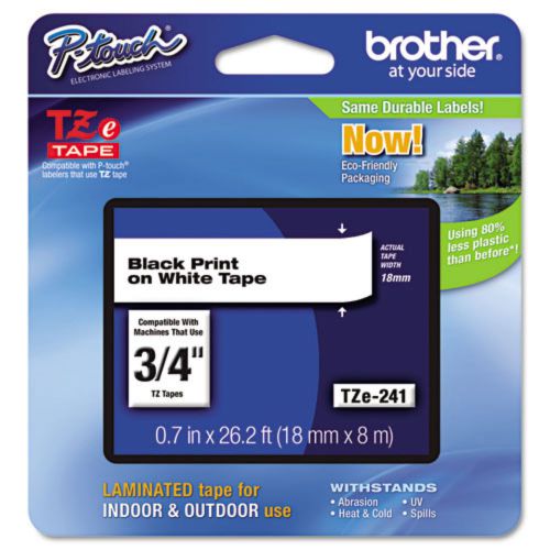 Genuine Brother P-Touch Tape TZ-241 Tape TZE241 LABEL TAPE NEW