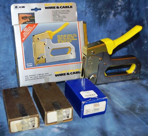Acme Company 37AC Heavy Duty Wire and Cable Stapler with Extra Staples in Box