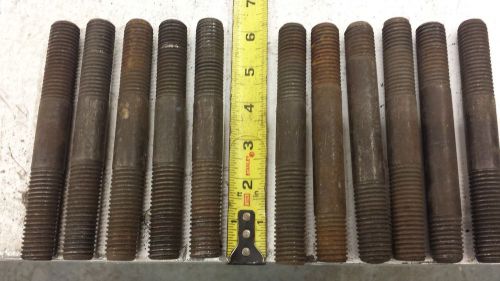 11 - 3/4&#034; threaded clamping studs, 6&#034; long