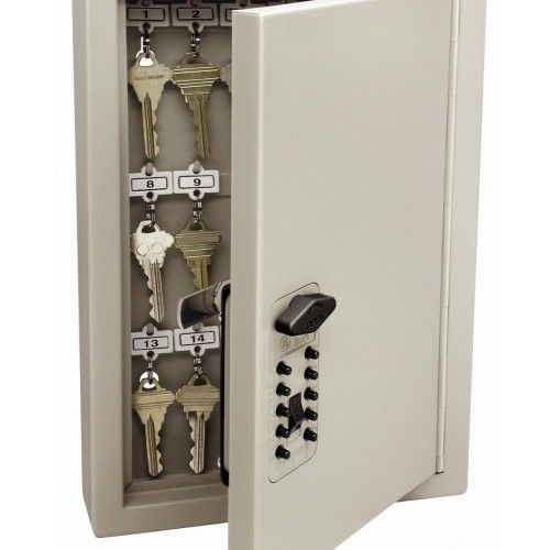 Lock Cabinet Wall Mount Car House Keys Work Box Metal Security Safe Protect Cash