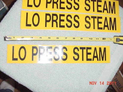 LOT OF (22) PLUMBING &#034;LOW PRESSURE STEAM&#034; LINE PIPE STICKERS *FREE SHIPPING USA*