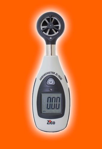 ZICO ZI-7836 Mini Anemometer Air Flow Portable Gauge Wind Speed Meter vs AN10