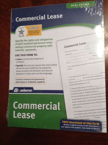 Commercial Lease form     Adams forms  LF140 SF