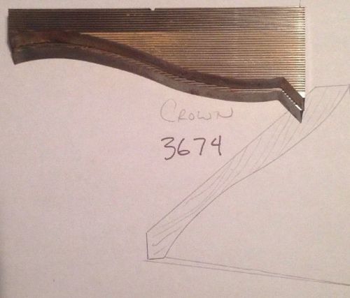 Lot 3674 Crown Moulding Weinig / WKW Corrugated Knives Shaper Moulder