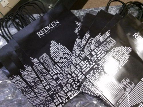 REDKEN of NYC Black Retail Bags with Handles 20 bags per set