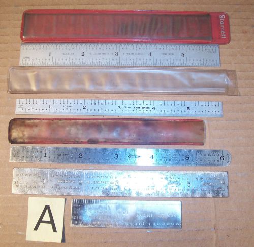 Starrett general craftsman 6&#034; pocket ruler scale machinist lathe tool die maker for sale